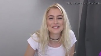 Blondie Is Being Filmed When Sucking Cock For Cash