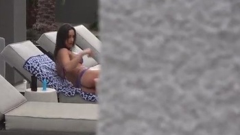 Brunette Ritta Gets Big Tits Jizzed Outdoors