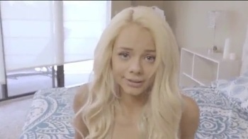 Hot Blonde Babe Sucks A Hard Dick While Her Boyfriend Watches